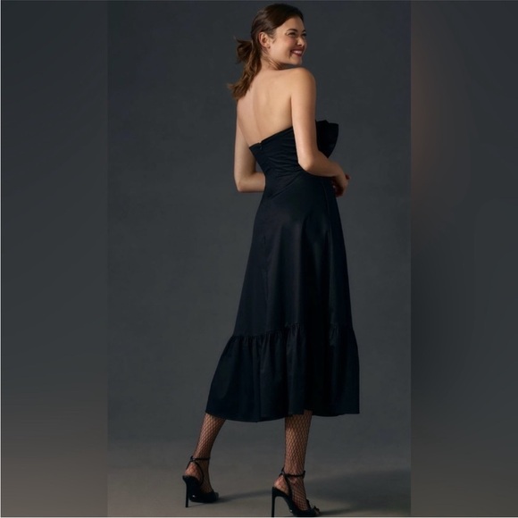 Anthropologie x Hutch Bow-Tie Maxi Dress Size 10 NWT - Picture 2 of 14